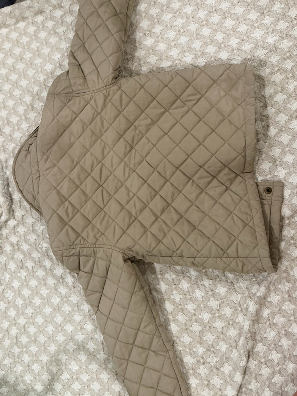 Class Club Quilted Jacket in Taupe